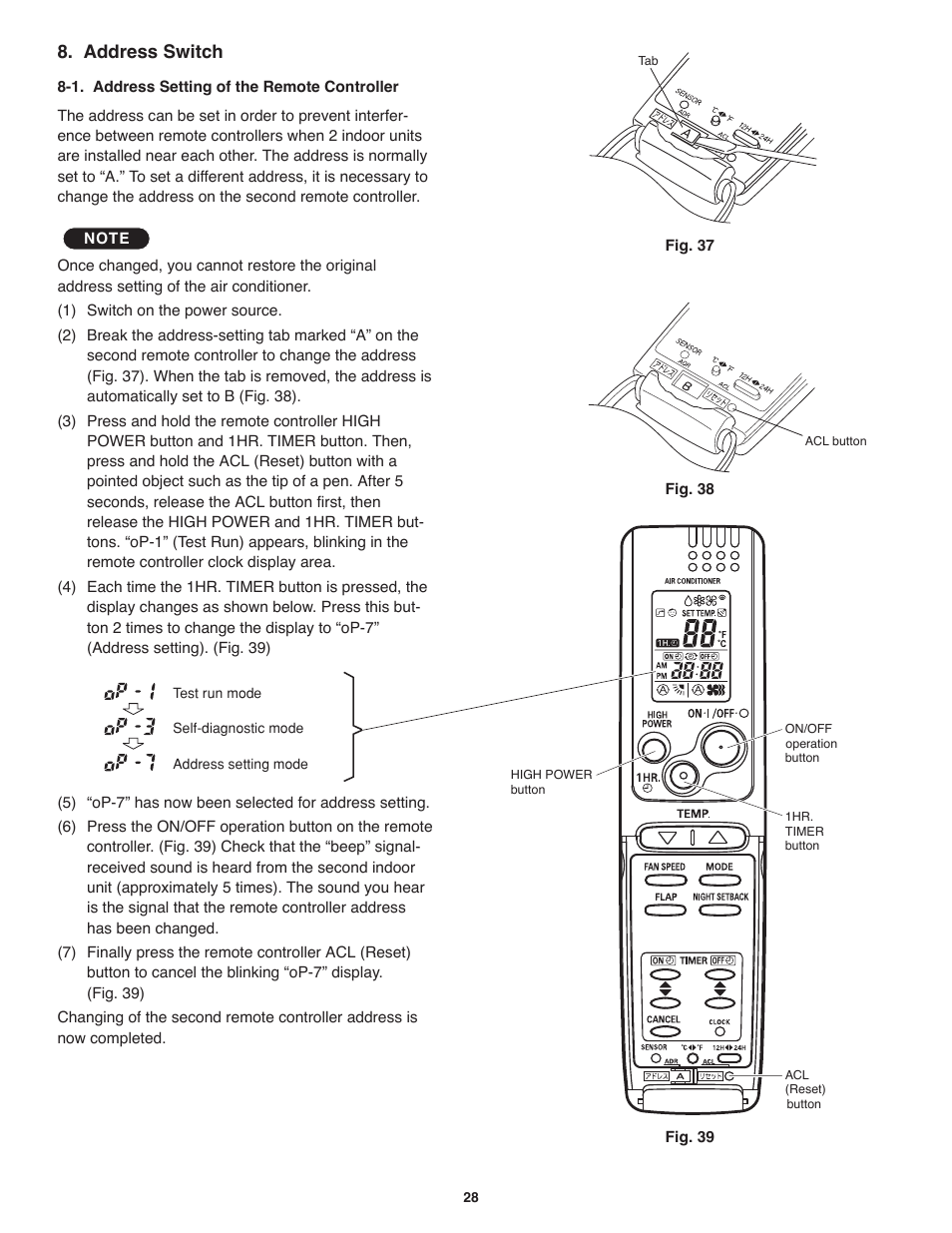 Address switch | Panasonic KS18NB4UA User Manual | Page 29 / 30