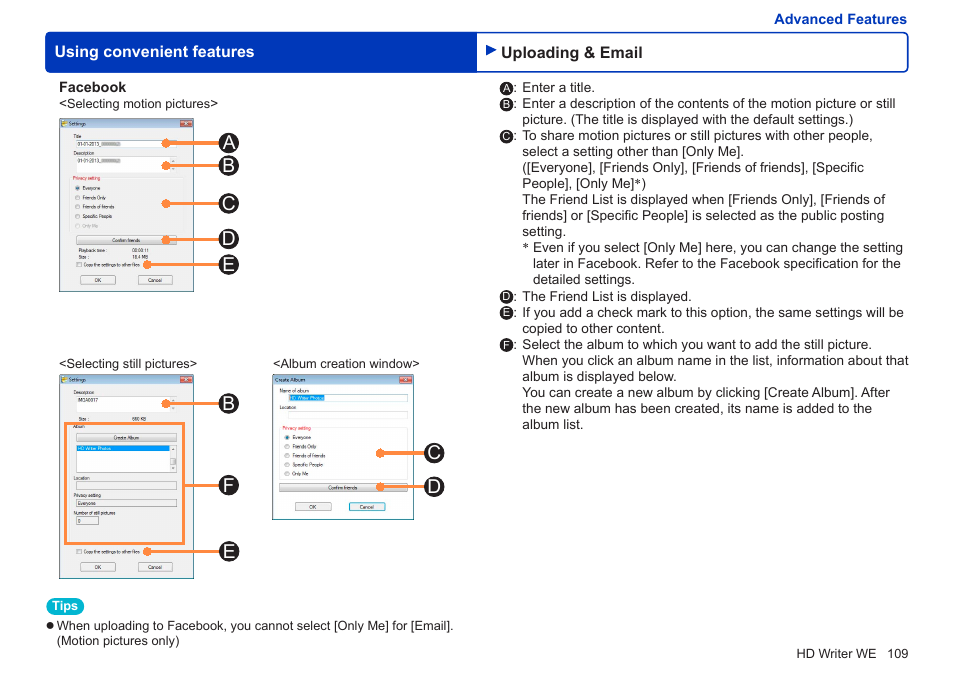Panasonic HX-A100D User Manual | Page 109 / 128