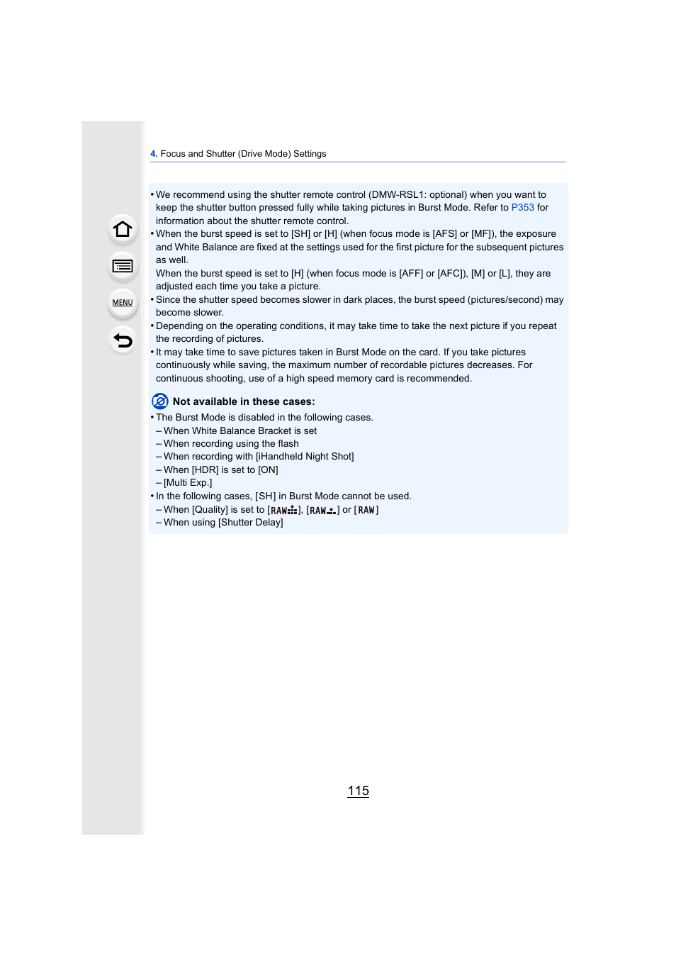 Panasonic DMC-GH4KBODY User Manual | Page 115 / 420