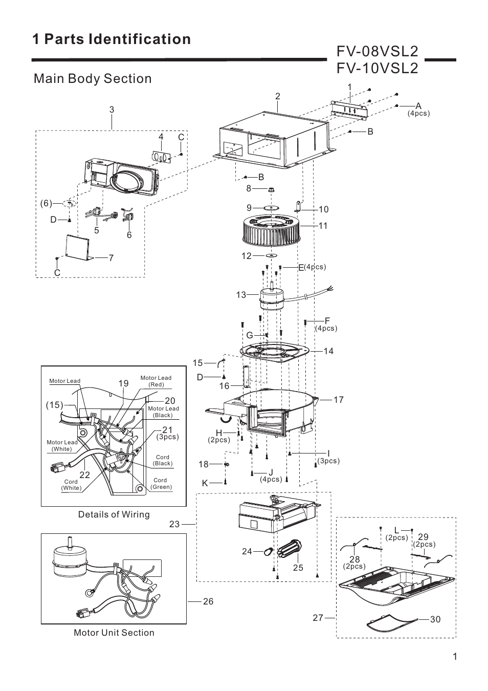 Panasonic FV-10VSL2 User Manual | Page 2 / 8