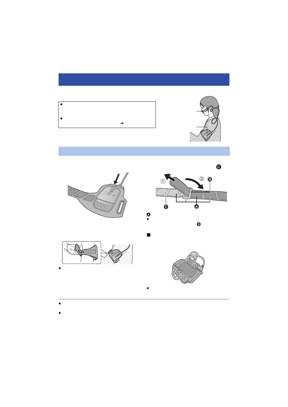 Wearing this unit | Panasonic HX-A100D User Manual | Page 9 / 65