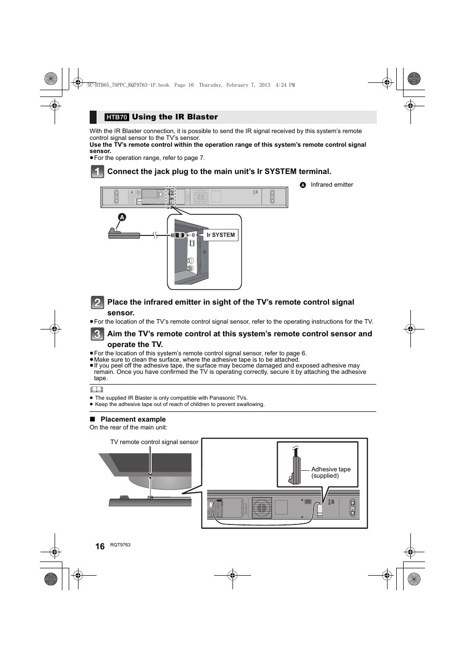 Panasonic SC-HTB65 User Manual | Page 16 / 28