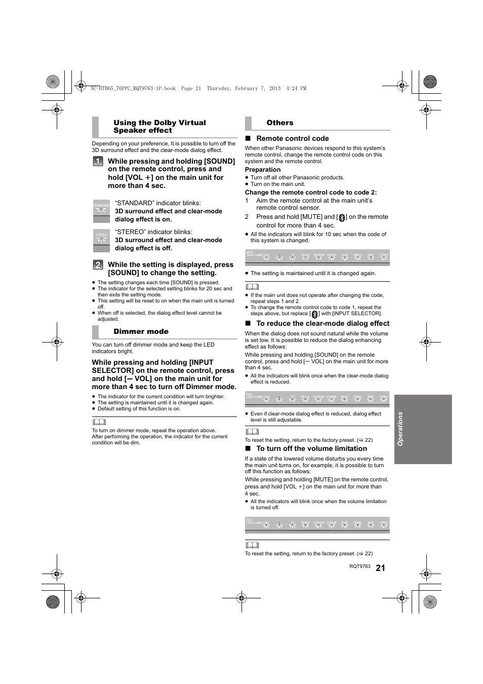 Panasonic SC-HTB65 User Manual | Page 21 / 28
