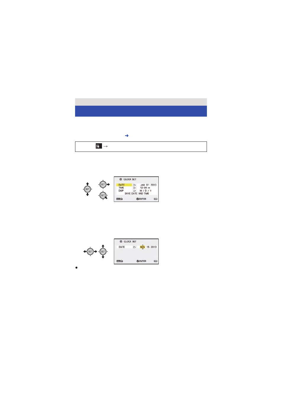 Setting date and time | Panasonic HX-WA03W User Manual | Page 39 / 239