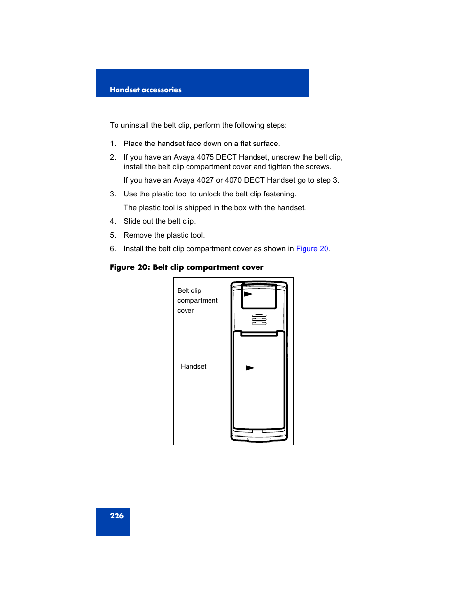 Avaya 4075 User Manual | Page 226 / 252
