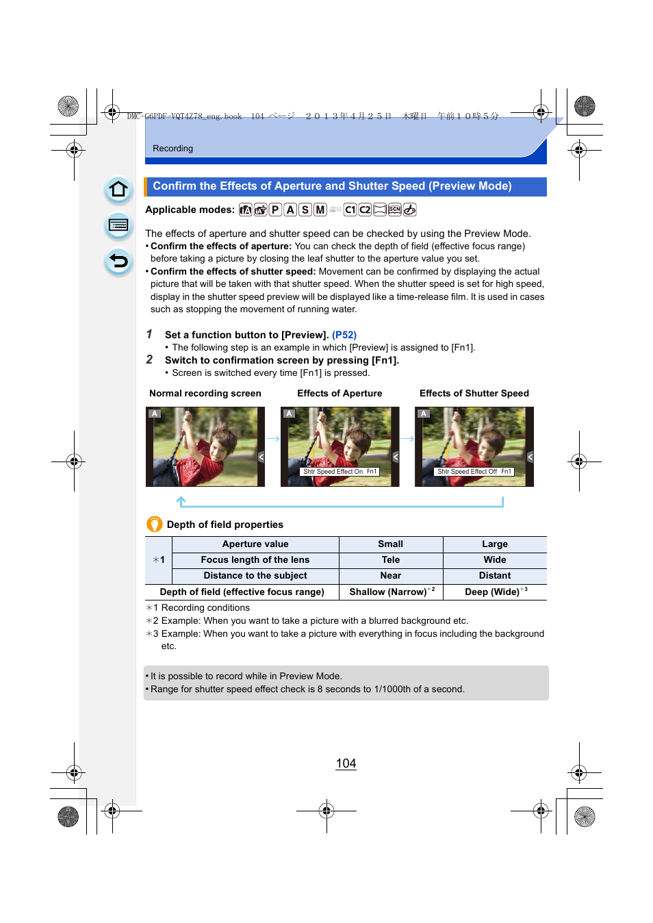 P104) | Panasonic DMC-G6KK User Manual | Page 104 / 356