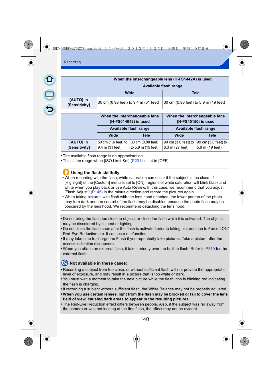 Panasonic DMC-G6KK User Manual | Page 140 / 356