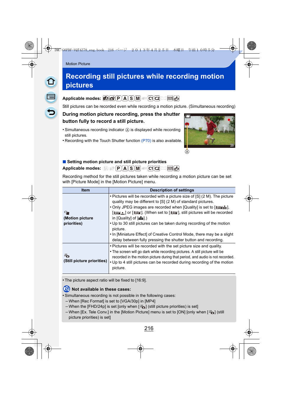P216) | Panasonic DMC-G6KK User Manual | Page 216 / 356