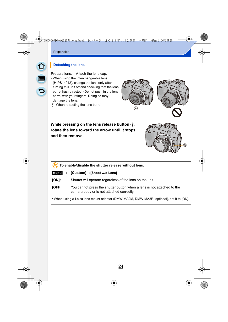 P24) | Panasonic DMC-G6KK User Manual | Page 24 / 356