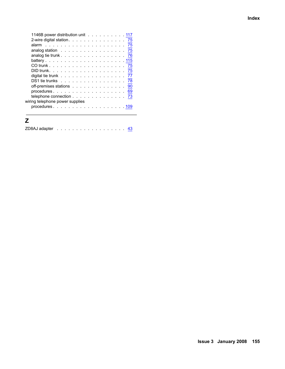 Avaya 03-300686 User Manual | Page 155 / 156