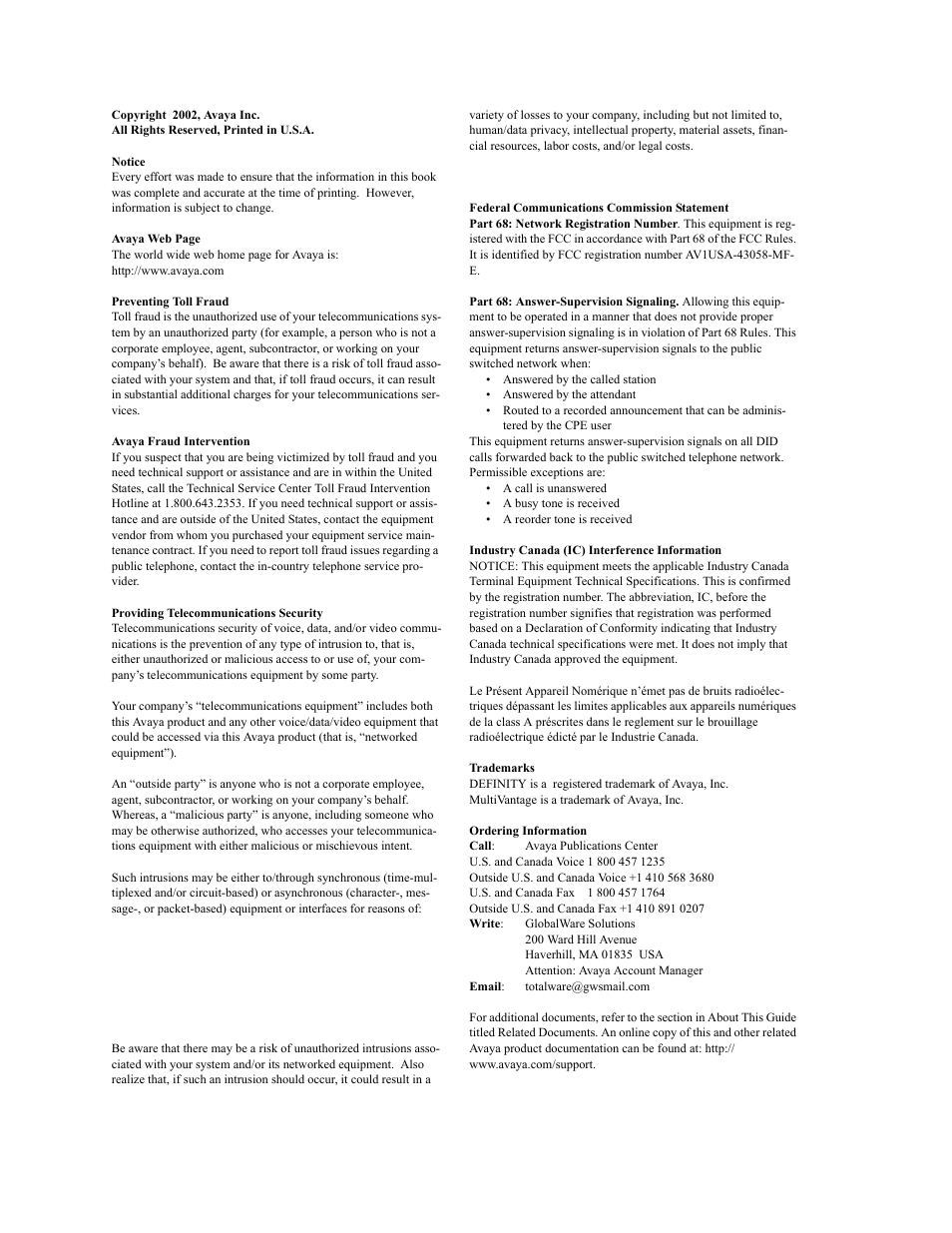 Avaya 4600 Series User Manual | Page 3 / 150
