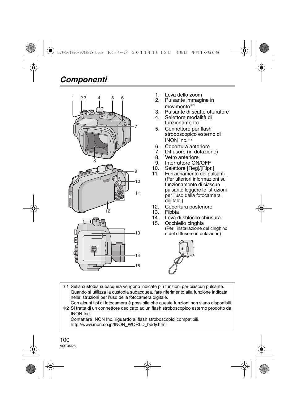 Componenti | Panasonic DMWMCTZ20PP User Manual | Page 100 / 184