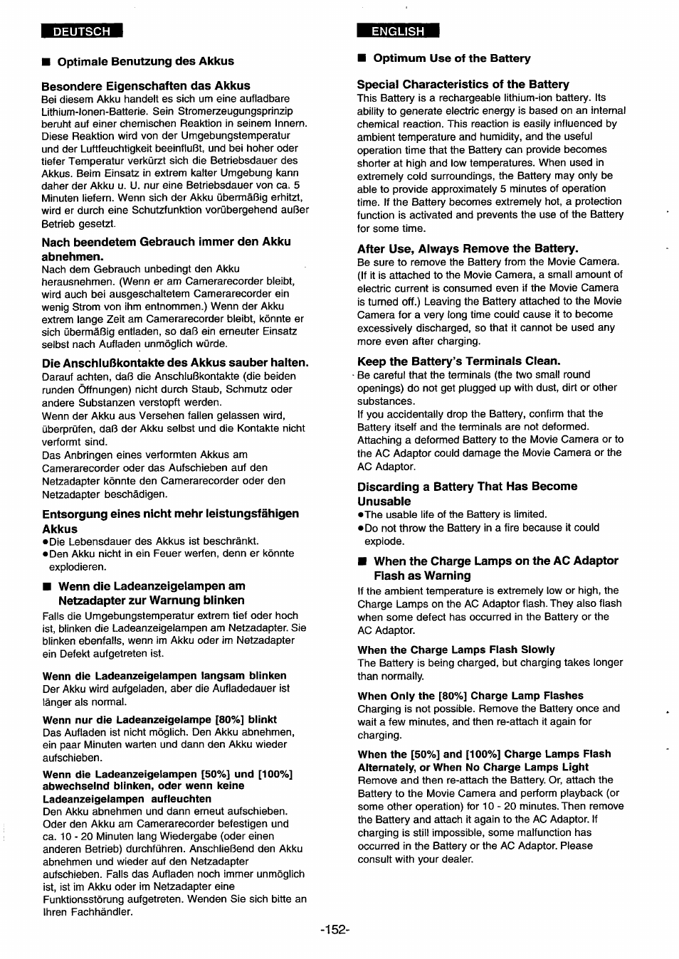 Wenn die ladeanzeigelampen langsam blinken | Panasonic NVDS33EG User Manual | Page 151 / 193
