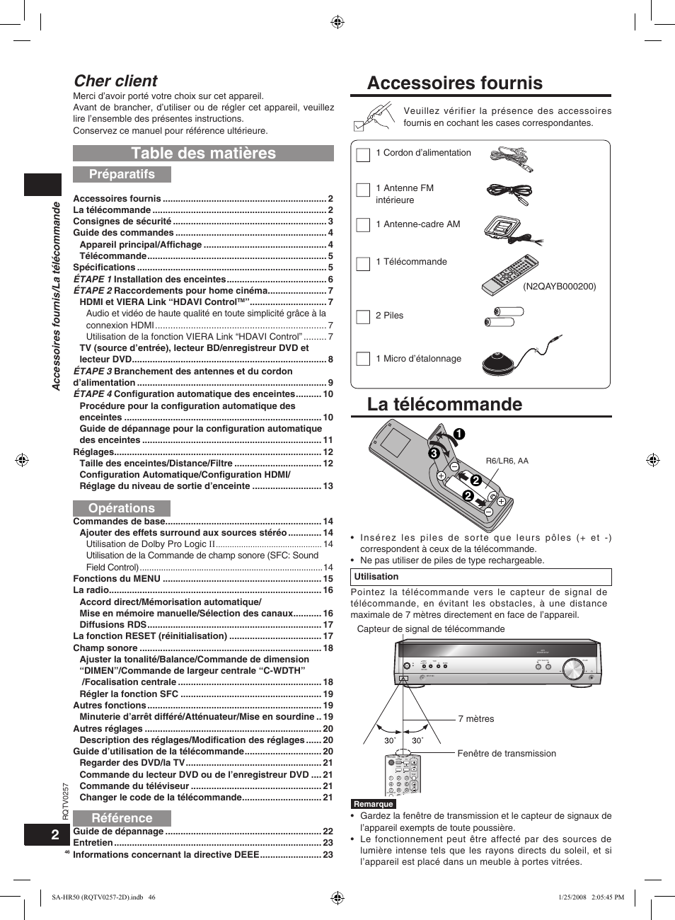 Panasonic SAHR50EG User Manual | Page 46 / 68