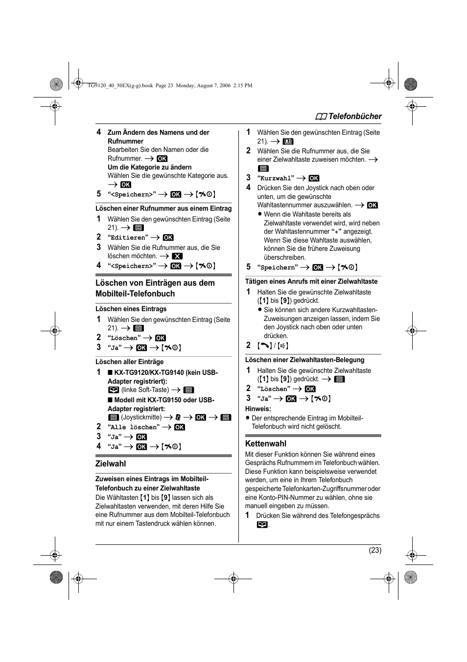 Panasonic KXTG9150EX User Manual | Page 95 / 224