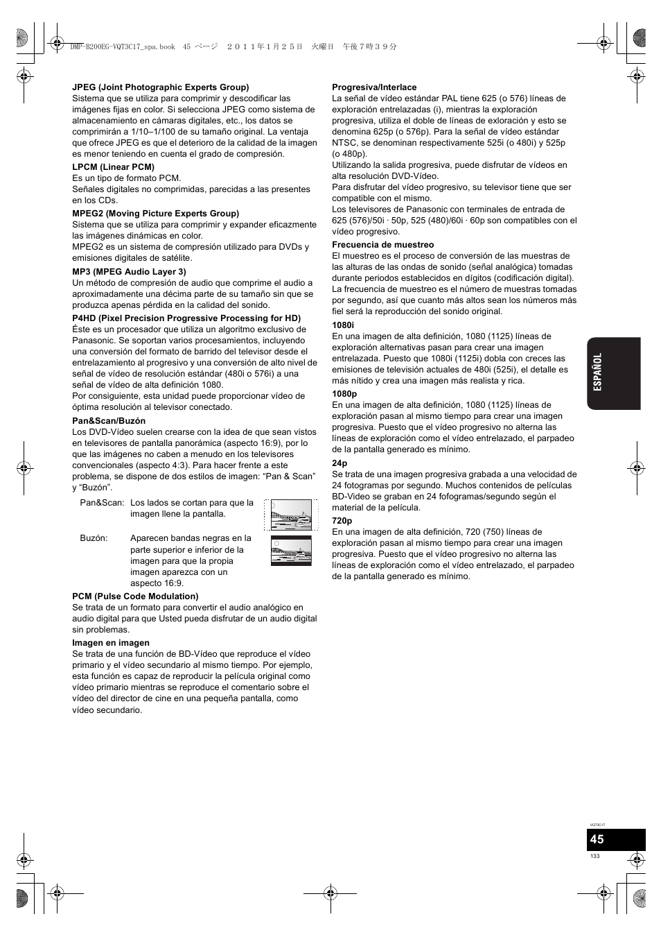 Panasonic DMPB200EG User Manual | Page 133 / 196