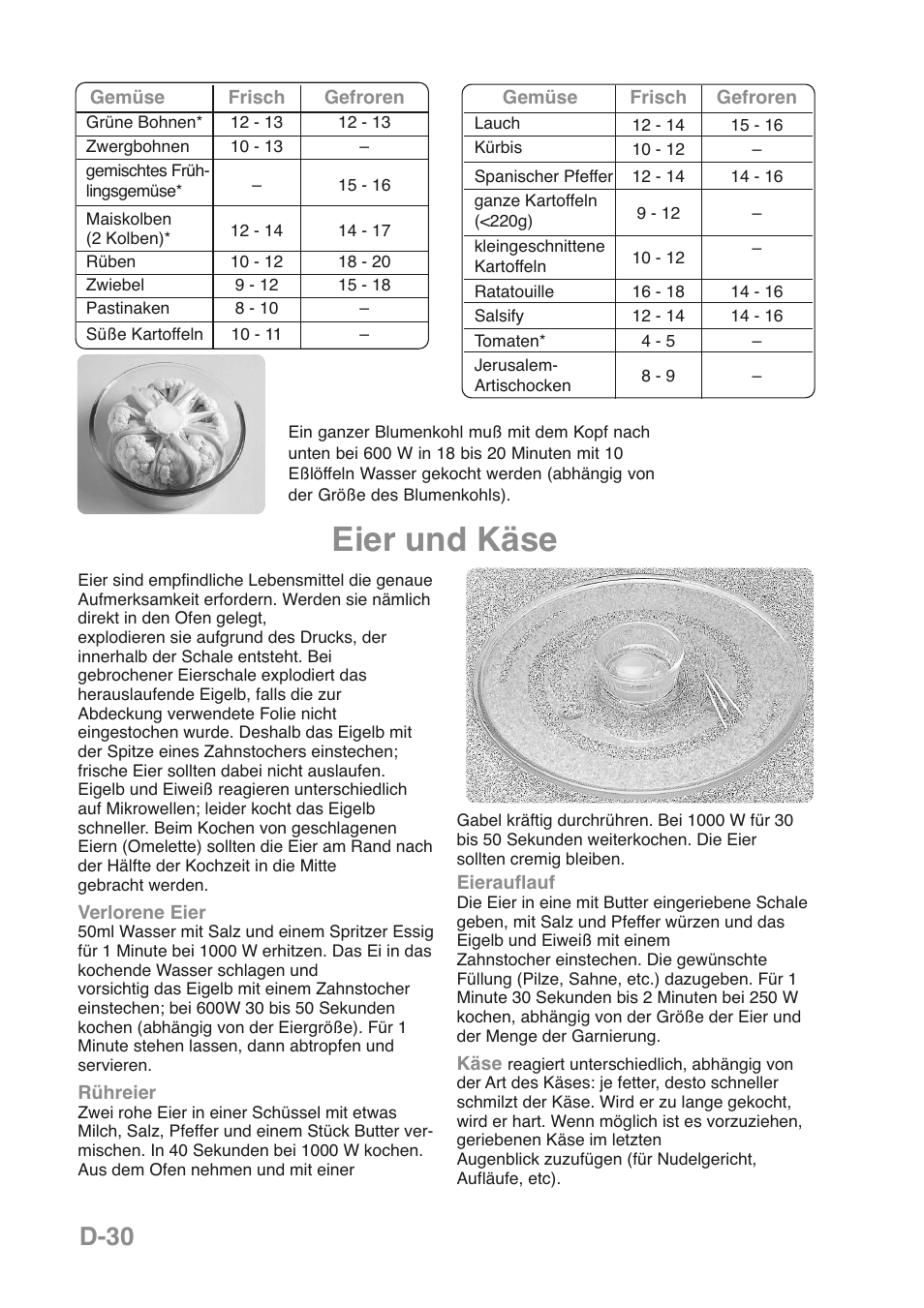 Eier und käse, D-30 | Panasonic NNGD469MEPG User Manual | Page 65 / 201