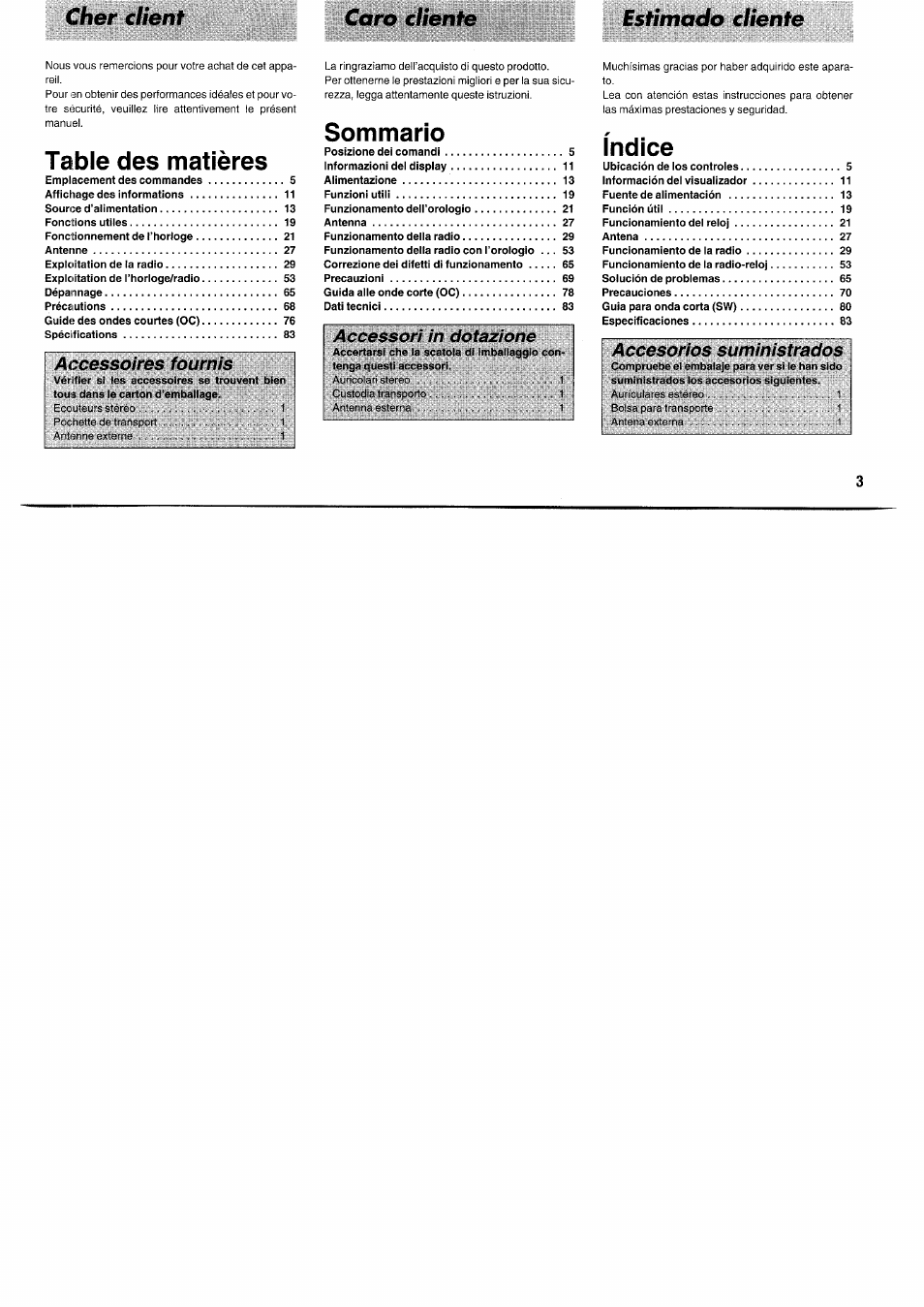 Panasonic RFB55 User Manual | Page 3 / 84