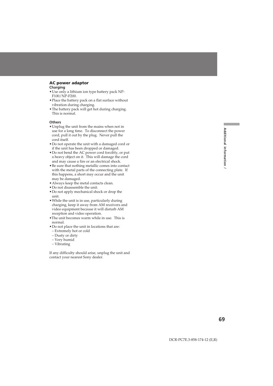 Sony DCR-PC7E User Manual | Page 69 / 92