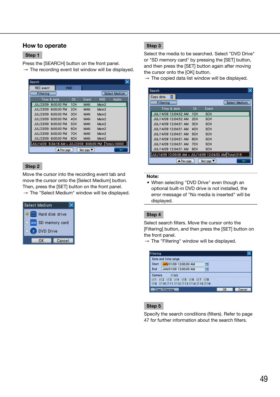 Panasonic 616 User Manual | Page 49 / 133
