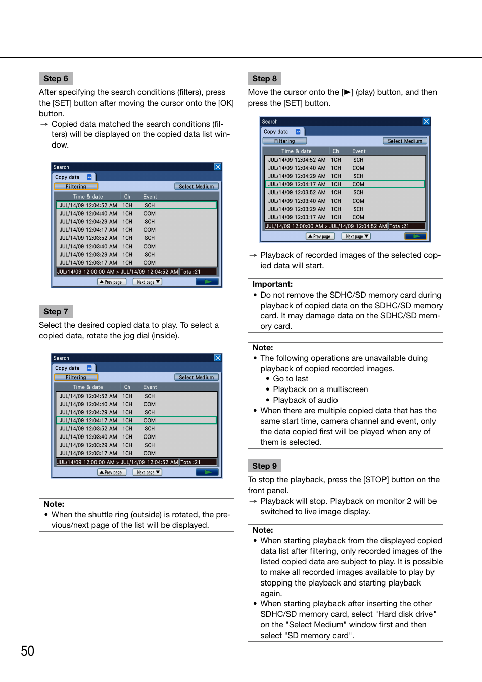 Panasonic 616 User Manual | Page 50 / 133