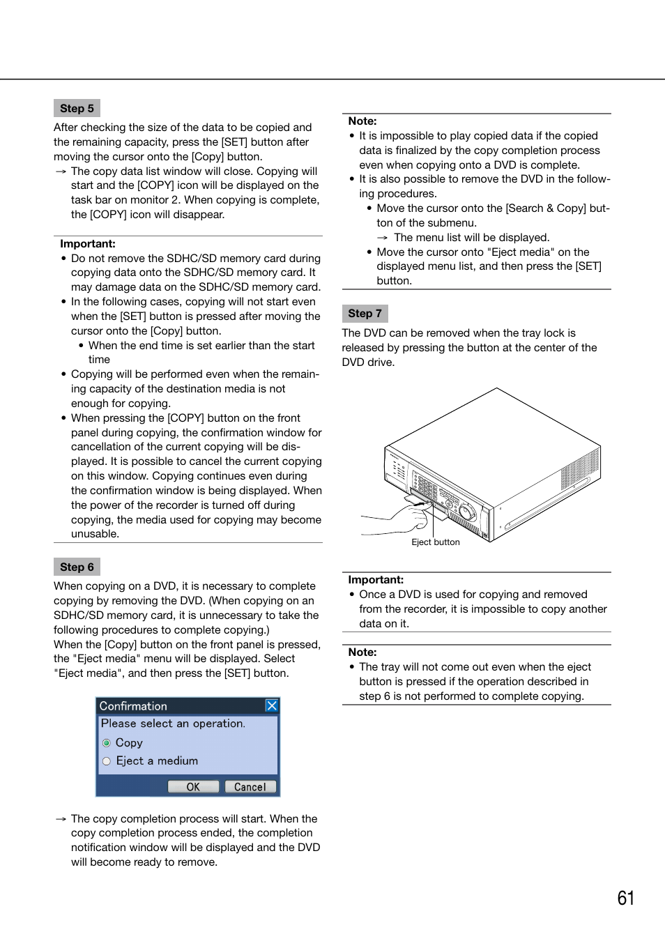 Panasonic 616 User Manual | Page 61 / 133