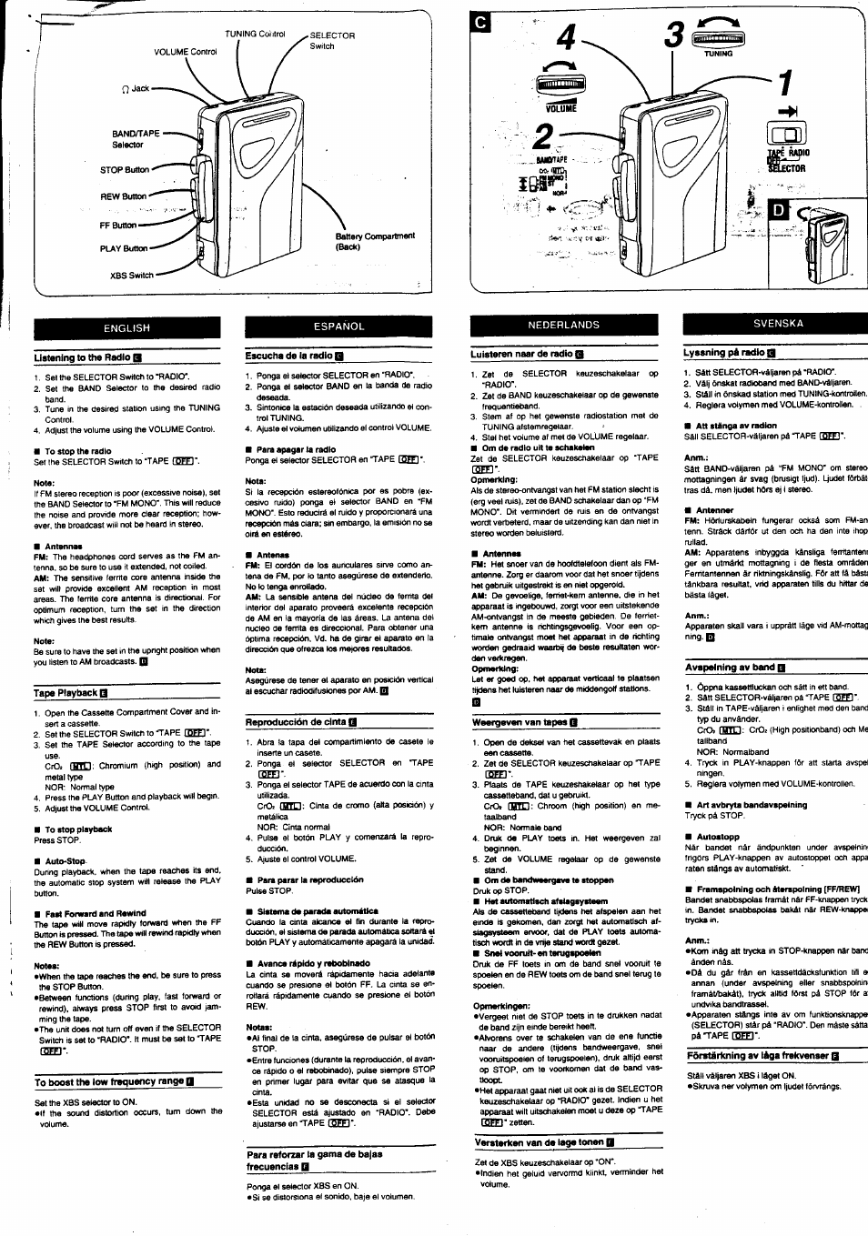 Panasonic RQ-V61 User Manual | Page 3 / 4