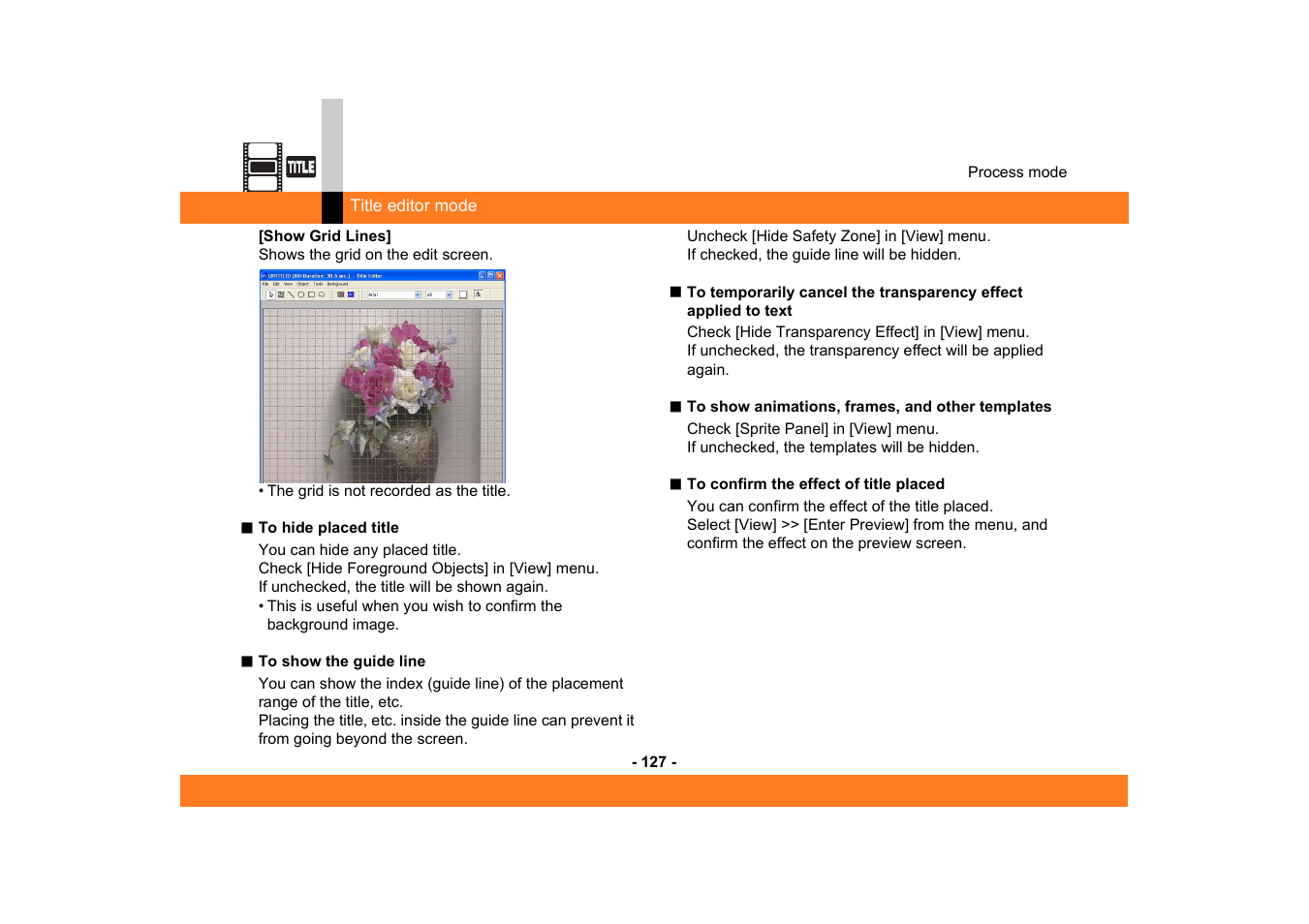 Panasonic MotionDV STUDIO 5.6E LE eng User Manual | Page 127 / 260