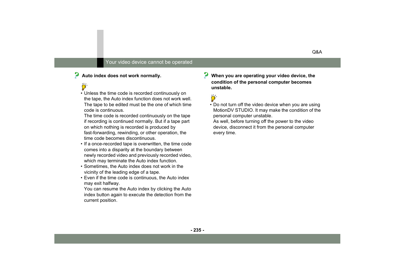 Panasonic MotionDV STUDIO 5.6E LE eng User Manual | Page 235 / 260
