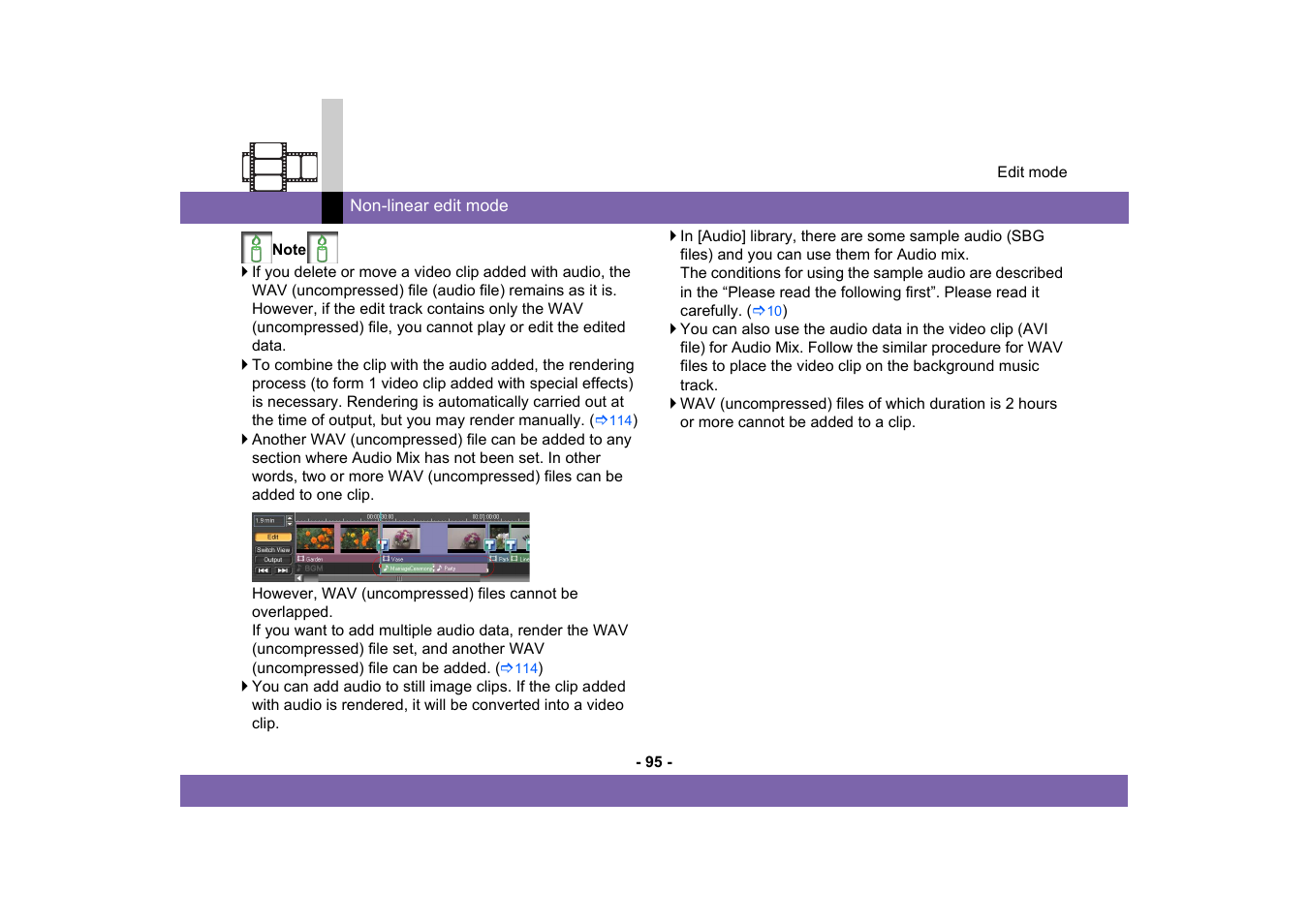 Panasonic MotionDV STUDIO 5.6E LE eng User Manual | Page 95 / 260