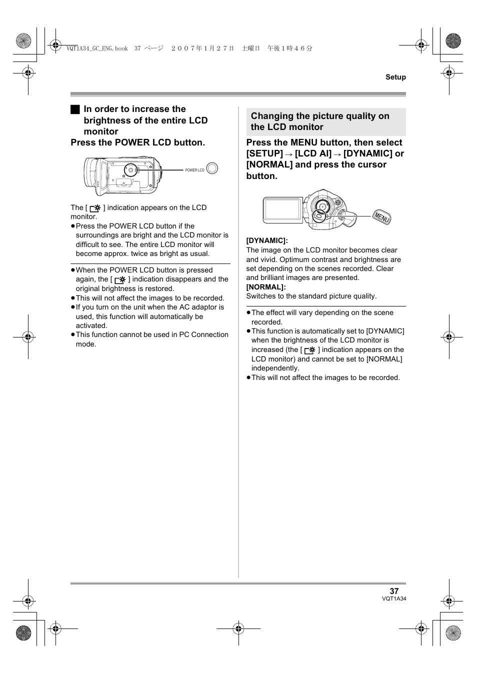 Panasonic HDC-SD1 User Manual | Page 37 / 124
