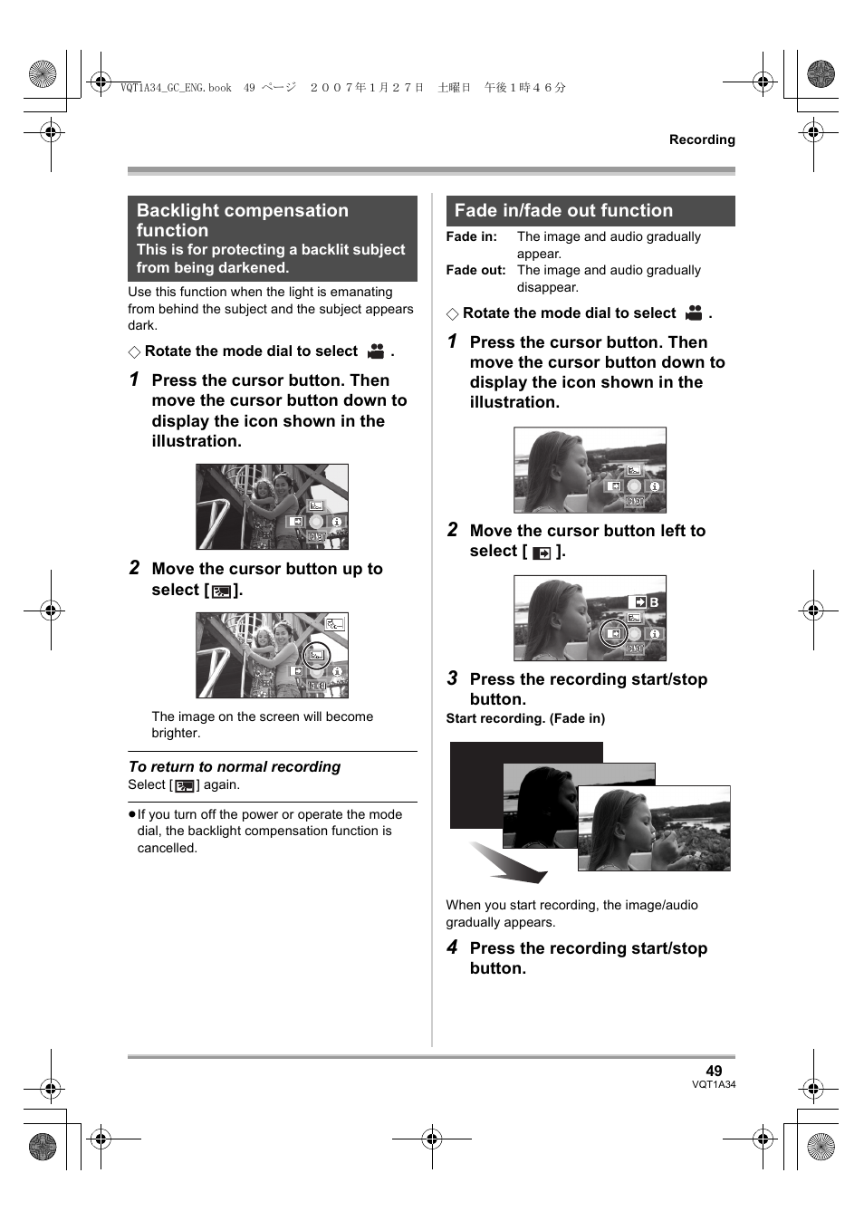Panasonic HDC-SD1 User Manual | Page 49 / 124