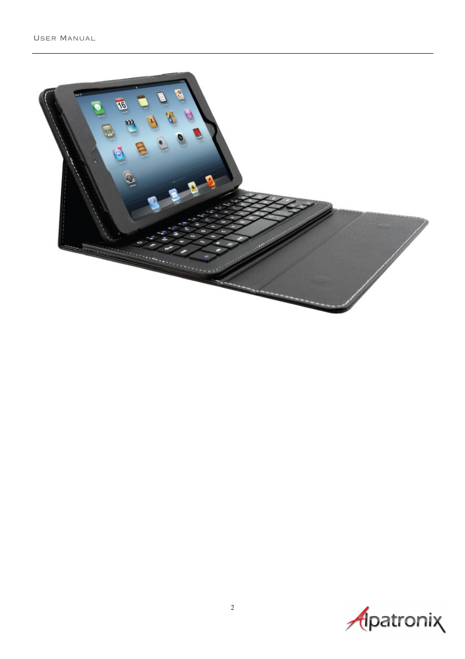 Alpatronix KX101 Bluetooth ABS Chiclet Keyboard Folio Case and Stand for Apple iPad mini (fits all models) - Vegan Leather Smart Case with Wireless Keyboard User Manual | Page 2 / 7