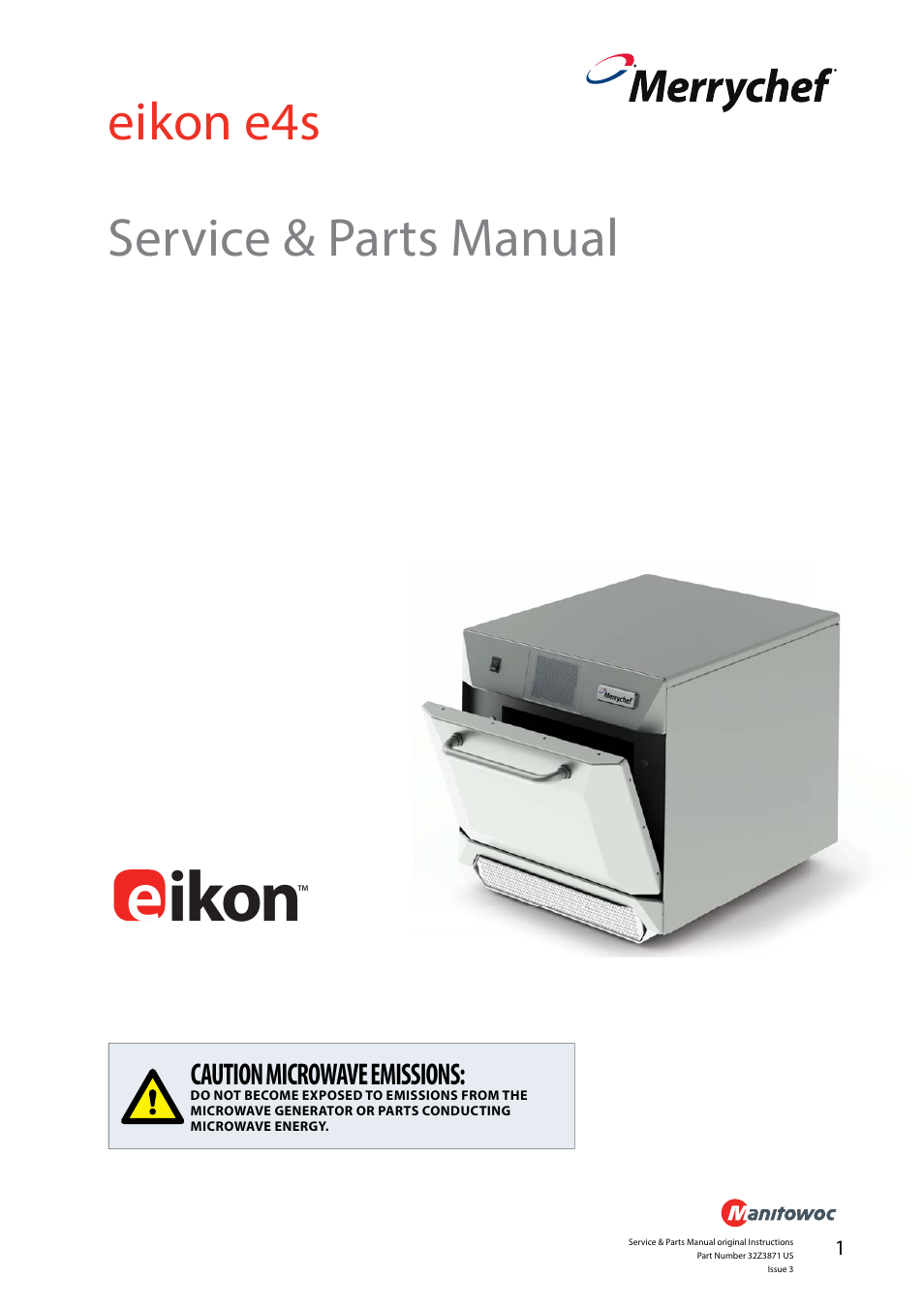 Merrychef eikon e4s User Manual | 59 pages