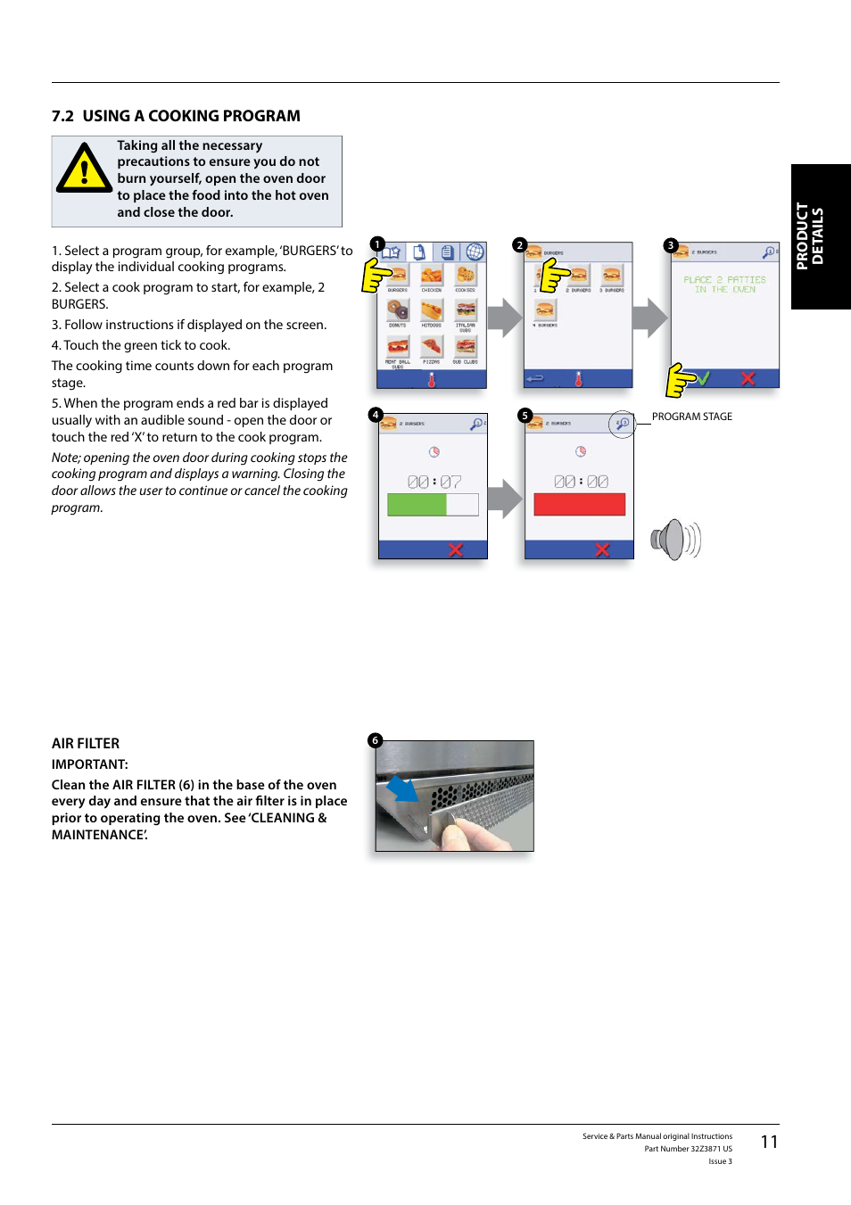 2 using a cooking program | Merrychef eikon e4s User Manual | Page 11 / 59