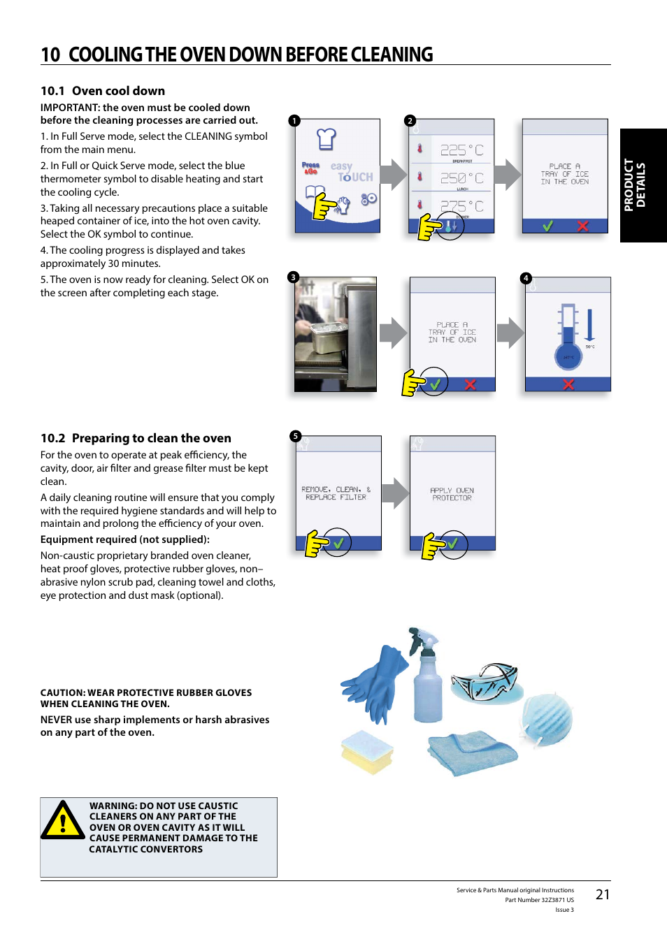 10 cooling the oven down before cleaning | Merrychef eikon e4s User Manual | Page 21 / 59