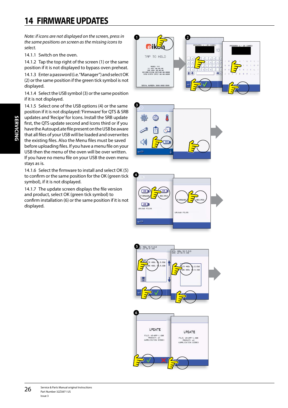 14 firmware updates | Merrychef eikon e4s User Manual | Page 26 / 59