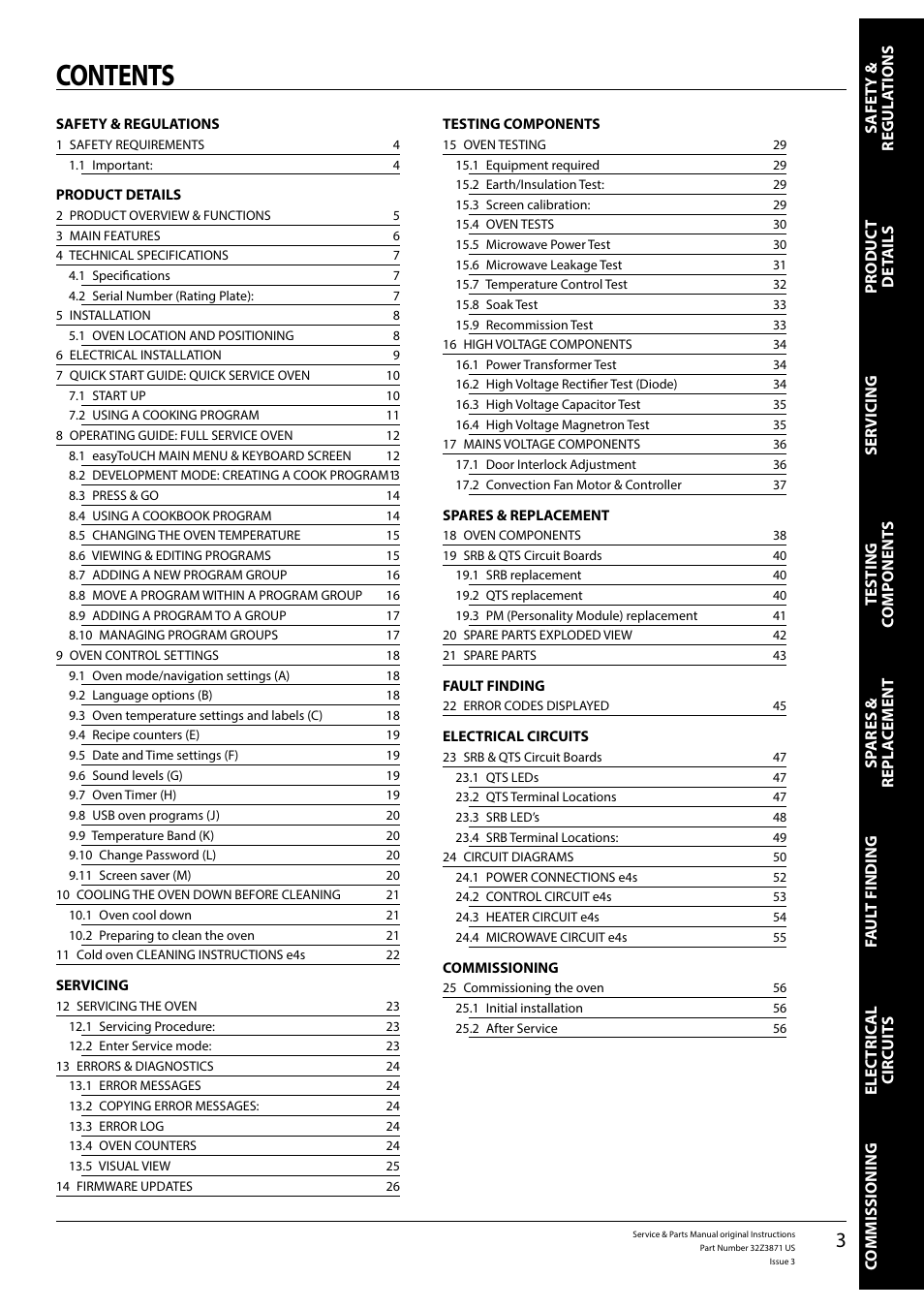 Merrychef eikon e4s User Manual | Page 3 / 59