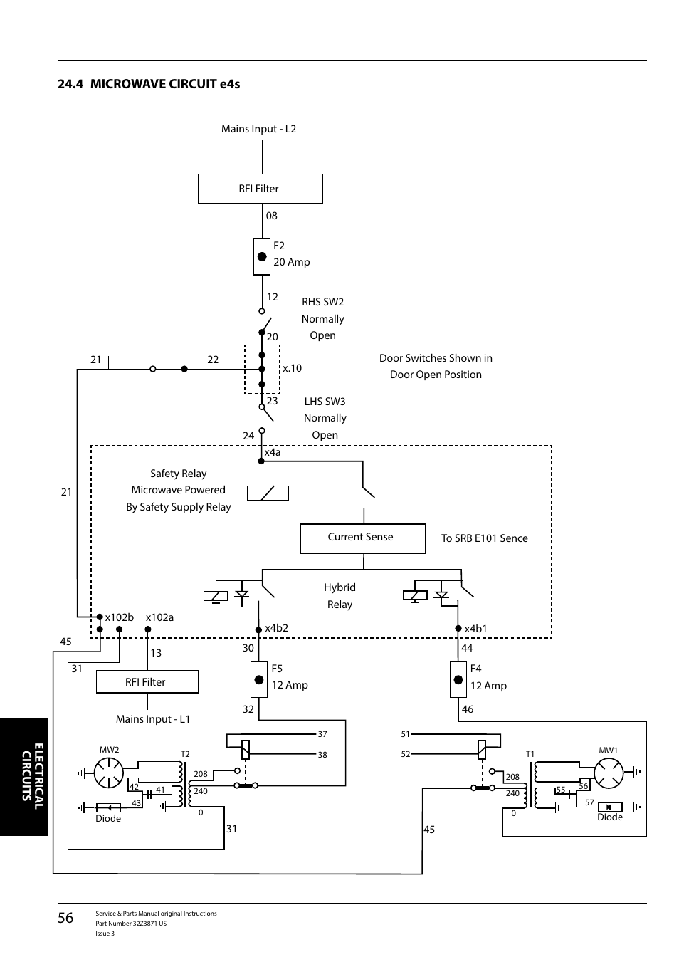 4 microwave circuit e4s | Merrychef eikon e4s User Manual | Page 56 / 59