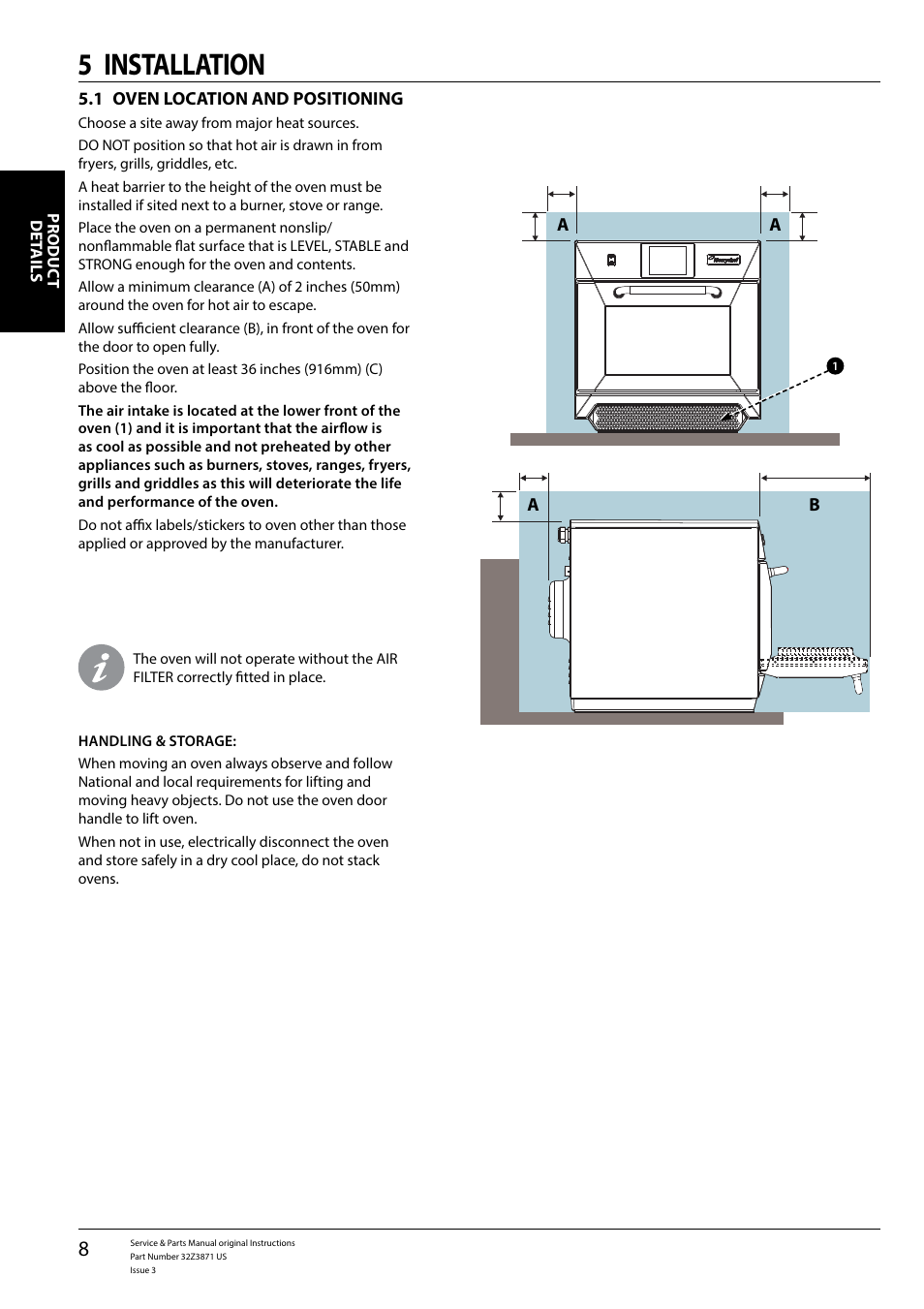 5 installation | Merrychef eikon e4s User Manual | Page 8 / 59
