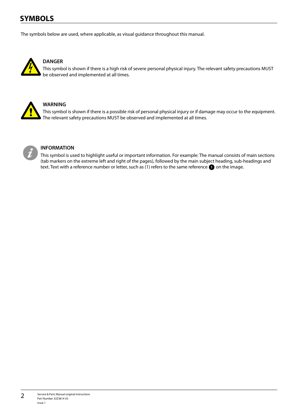Symbols | Merrychef eikon e5 User Manual | Page 2 / 56