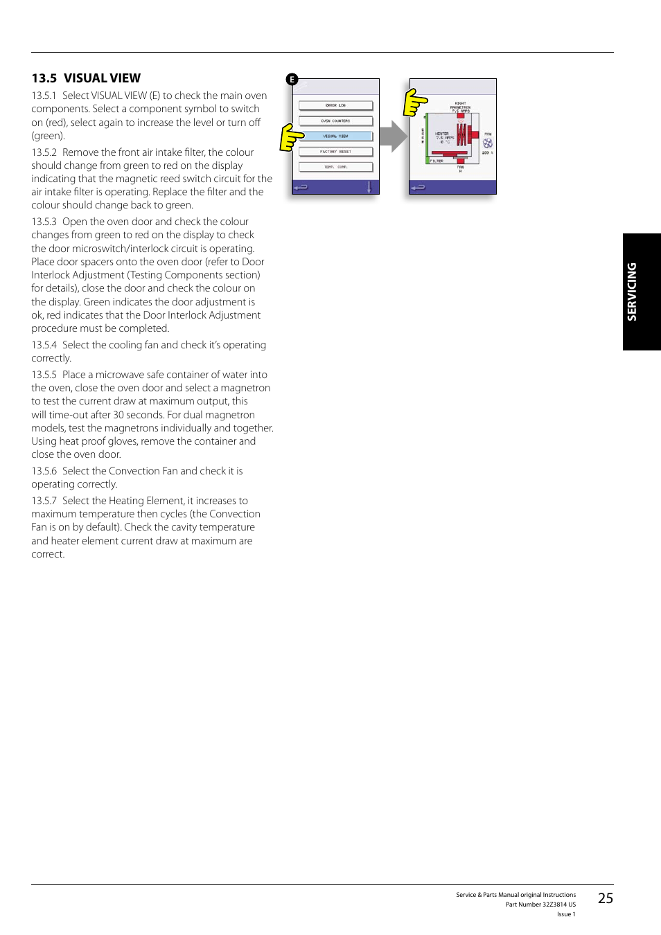 Visual view 13.5 | Merrychef eikon e5 User Manual | Page 25 / 56