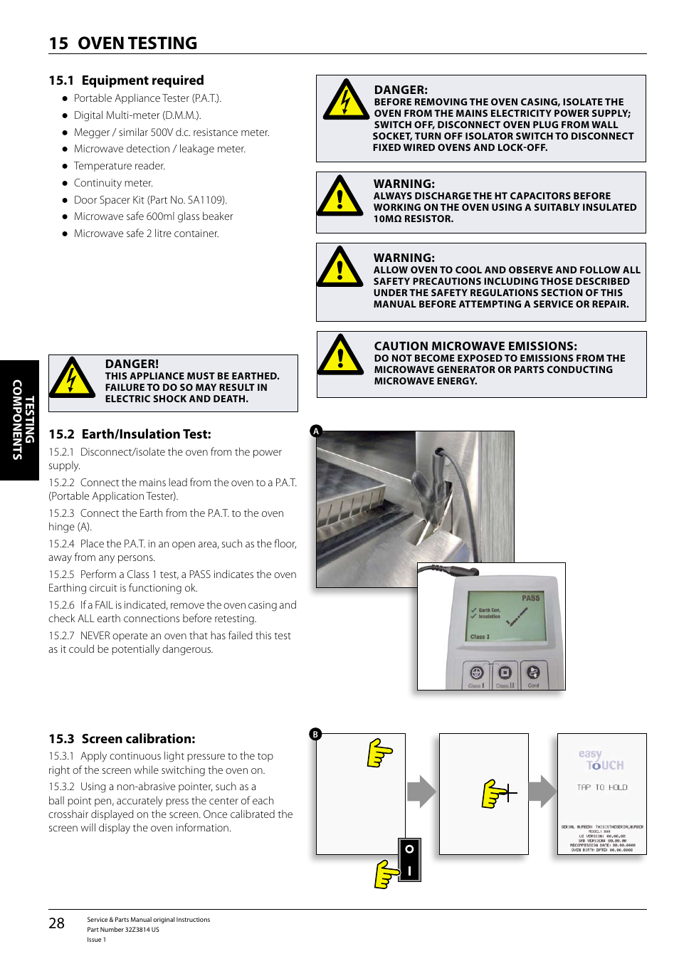 Oven testing 15 | Merrychef eikon e5 User Manual | Page 28 / 56