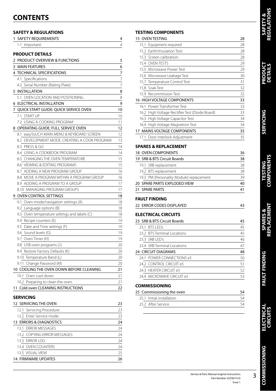 Merrychef eikon e5 User Manual | Page 3 / 56