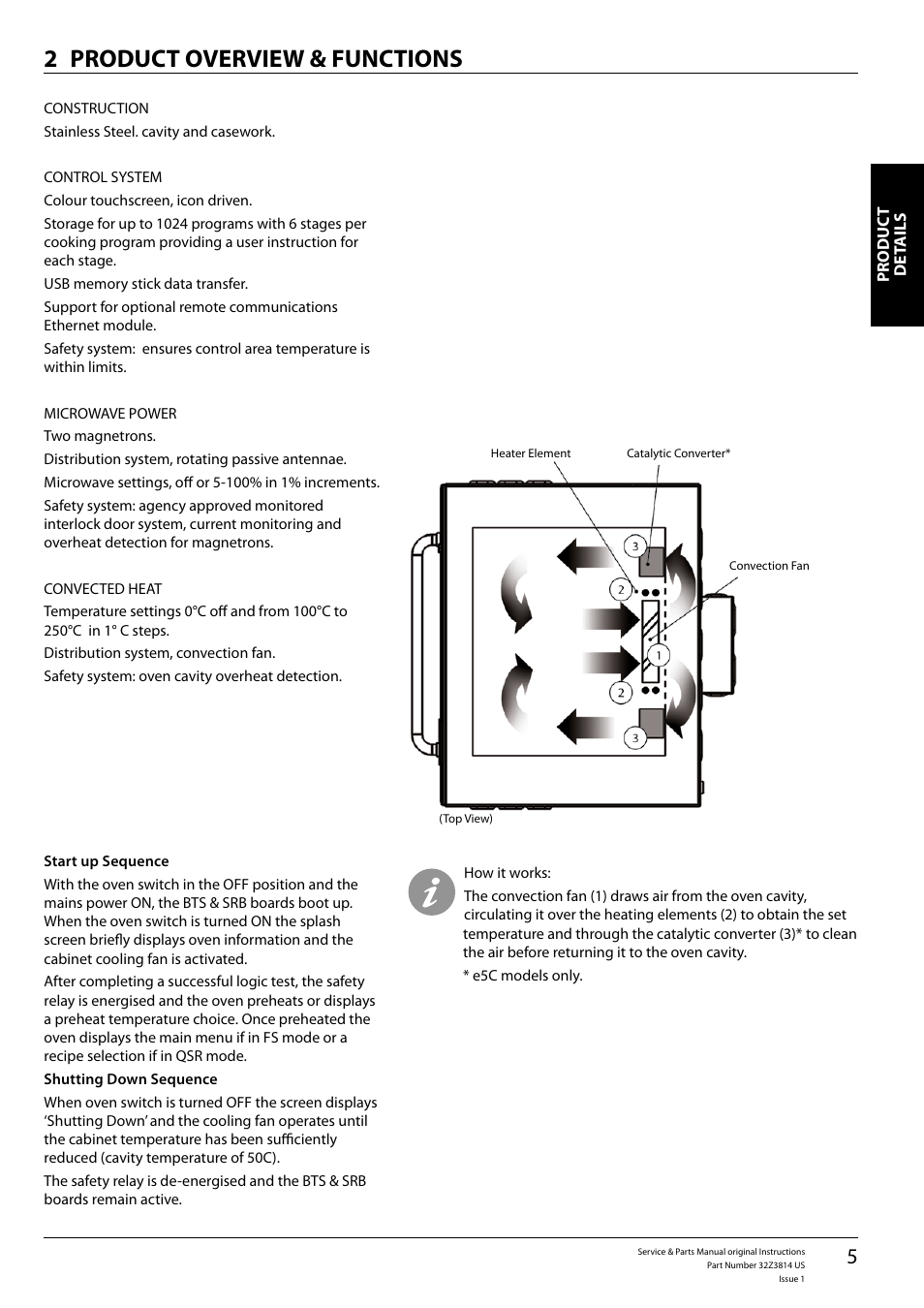 Product overview & functions 2 | Merrychef eikon e5 User Manual | Page 5 / 56