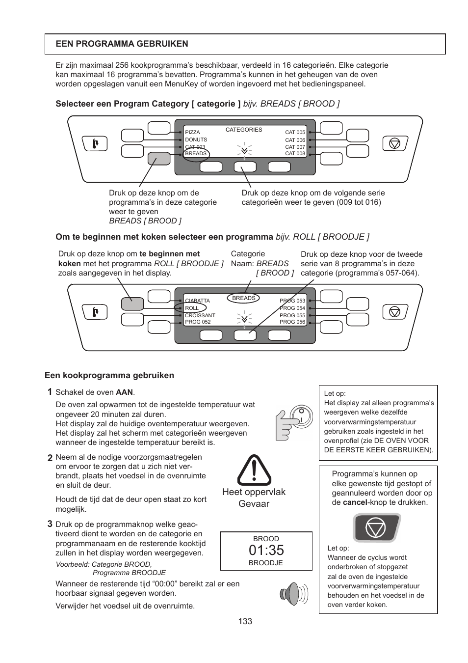 Heet oppervlak gevaar | Merrychef 402s User Manual | Page 133 / 142