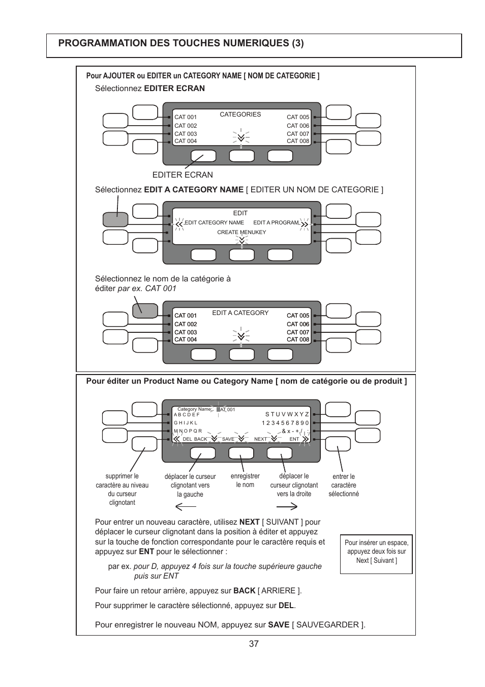 Programmation des touches numeriques (3) | Merrychef 402s User Manual | Page 37 / 142