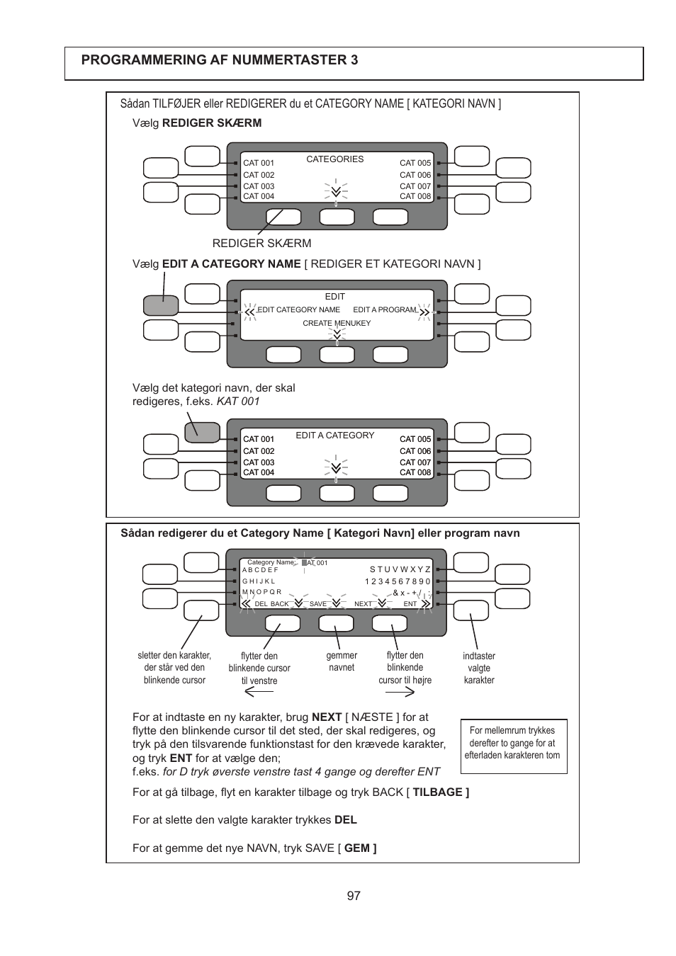 Programmering af nummertaster 3 | Merrychef 402s User Manual | Page 97 / 142