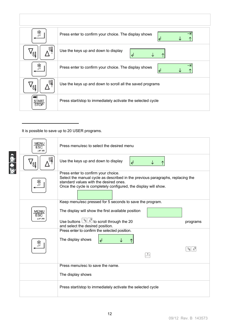 O op pe er ra at tiio on n m ma an nu ua al l | Nor-Lake Blast Chillers & Blast Chillers-Freezers User Manual | Page 12 / 46