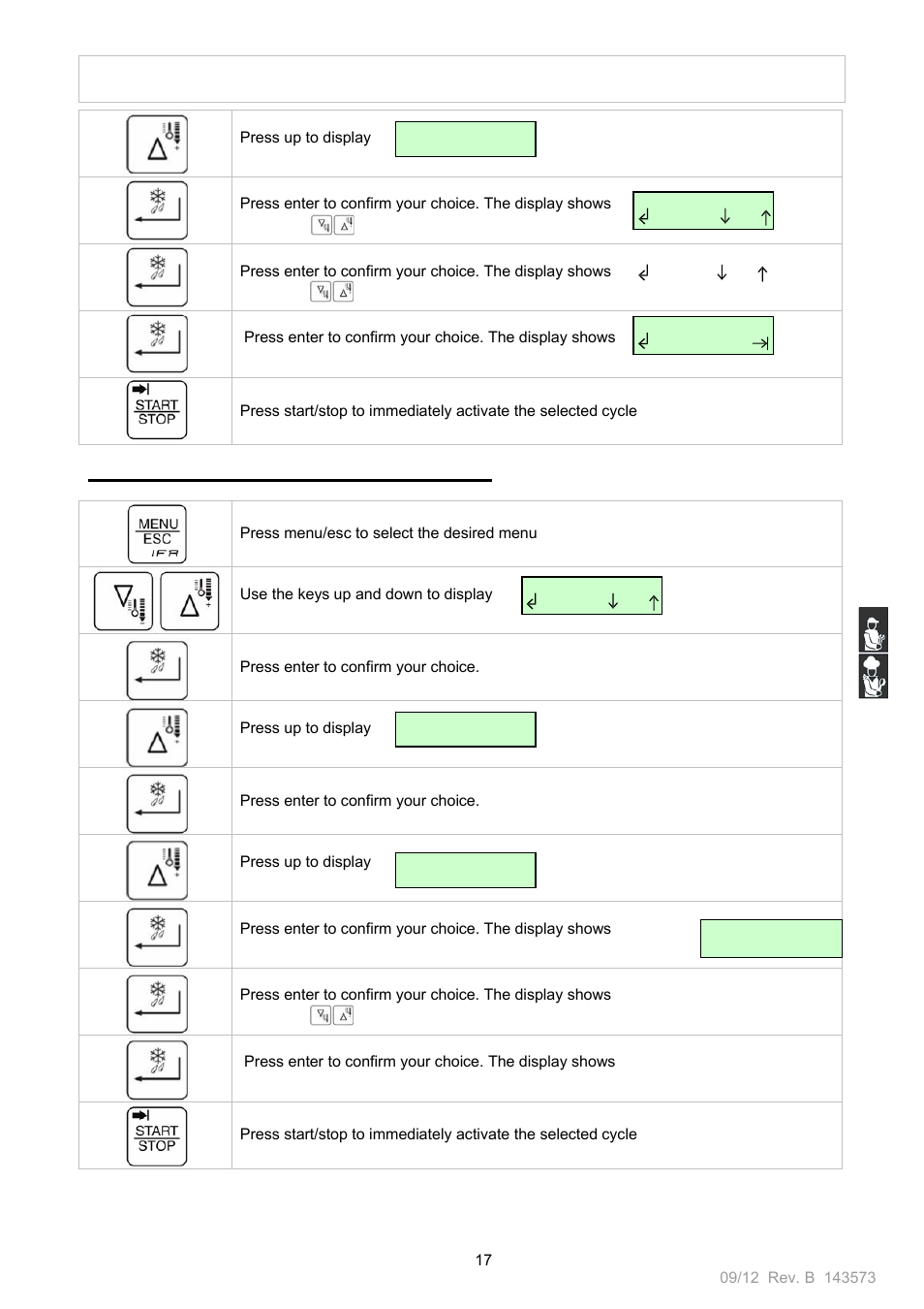 O op pe er ra at tiio on n m ma an nu ua al l | Nor-Lake Blast Chillers & Blast Chillers-Freezers User Manual | Page 17 / 46